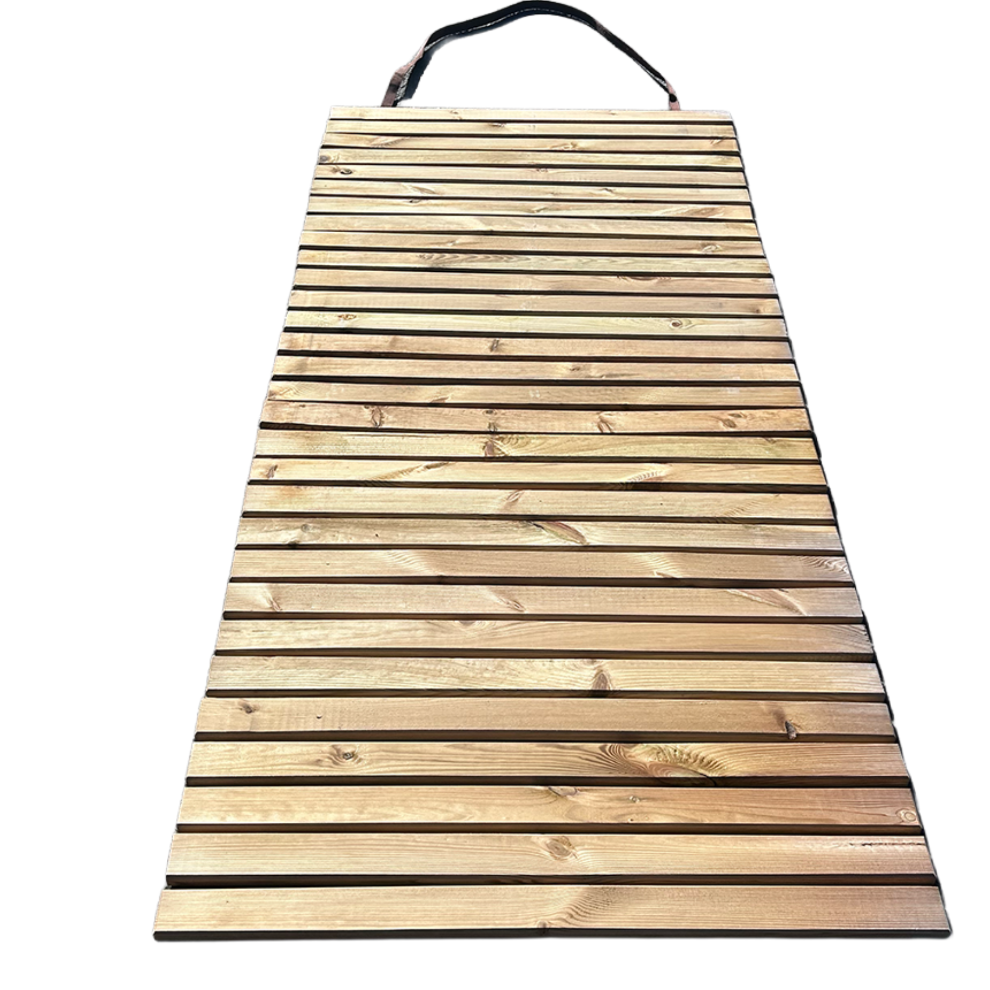 Tapis en bois déroulant